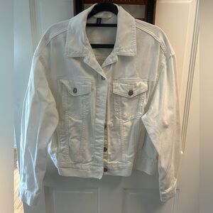 H&M White Jean jacket! Never worn!